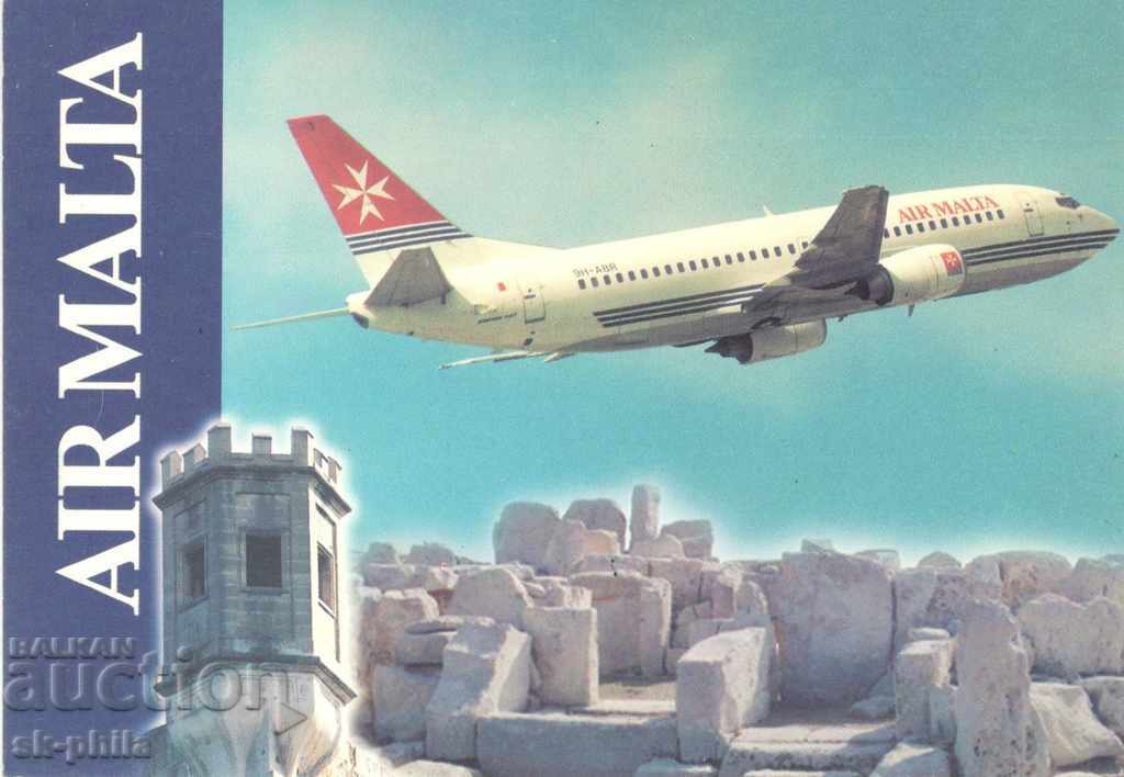 Пощенска картичка - Самолет Еърбус А310-300