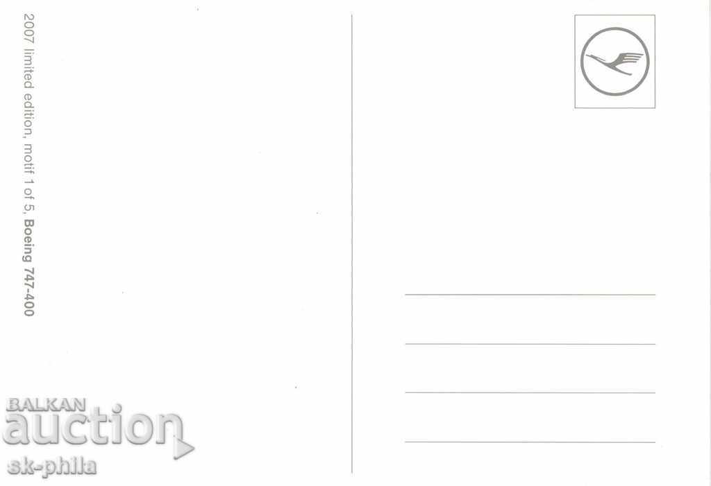 Postcard - Boeing 747-400 with price 1.80 BGN | € 0.92 Postcard - Boeing 747-400 with price 1.80 BGN | € 0.92