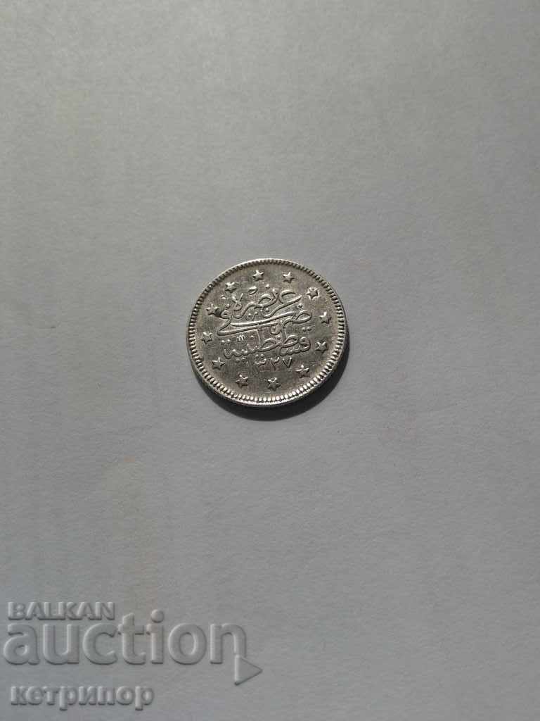 2 kurusha 1327 / 1g. Ottoman Turkey
