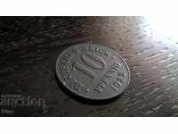 Ράιχ Coin - Γερμανία - 10 εκατοστά του μάρκου | 1922.