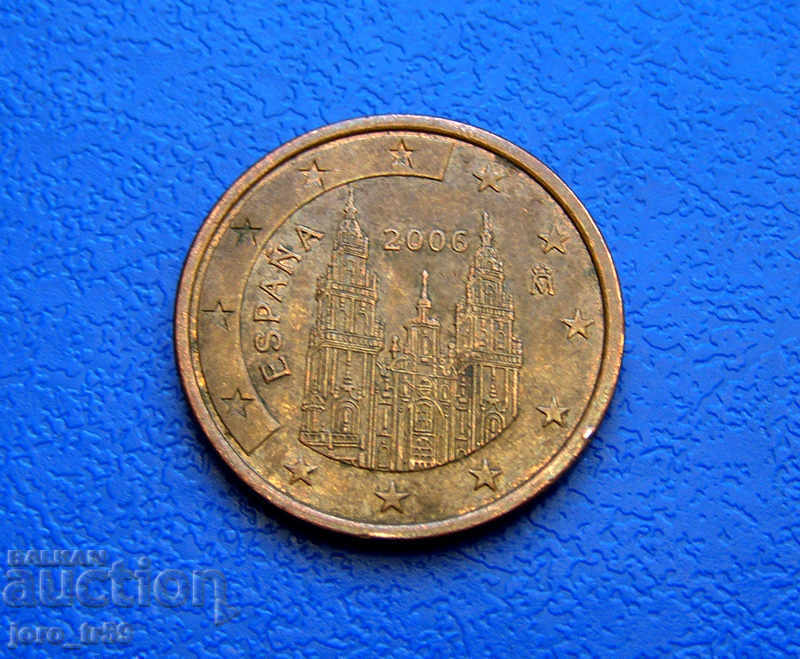 Испания 5 евроцента Euro cent 2006