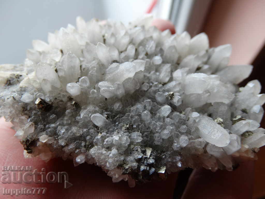 quartz druza galena and pyrite natural mineral ore with price 59.99 BGN | € 30.67