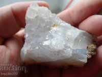 quartz druza with agate natural mineral ore