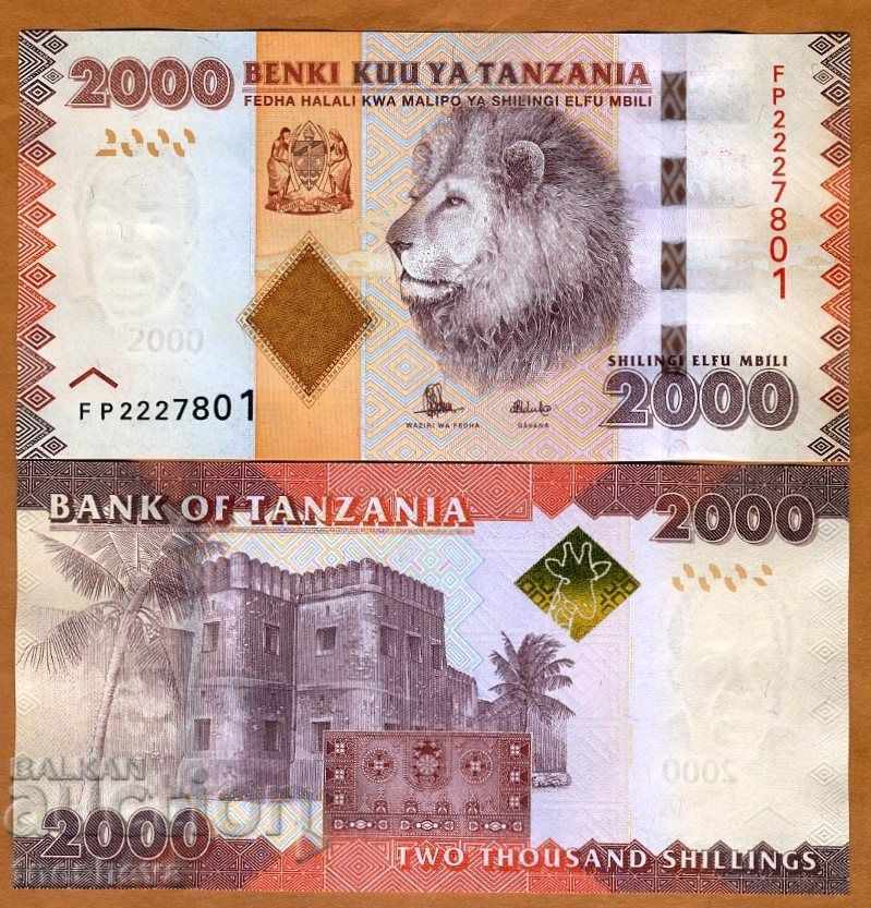 TANZANIA 2000 SHILING 2010 (2015) - UNC