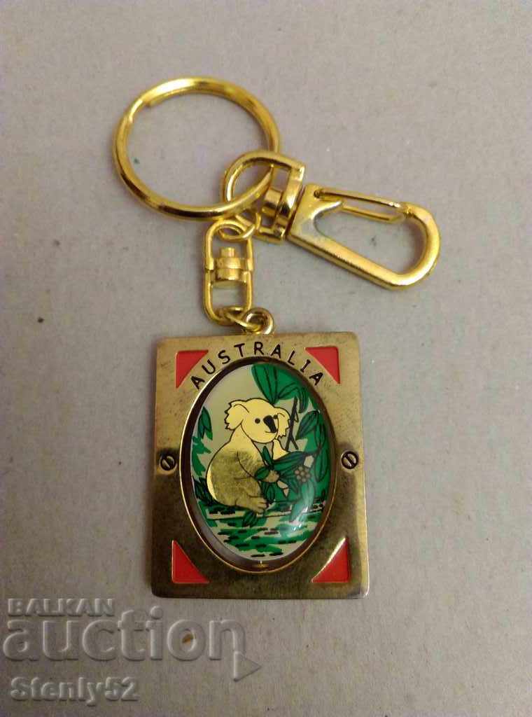 Olympic key ring - gold plated