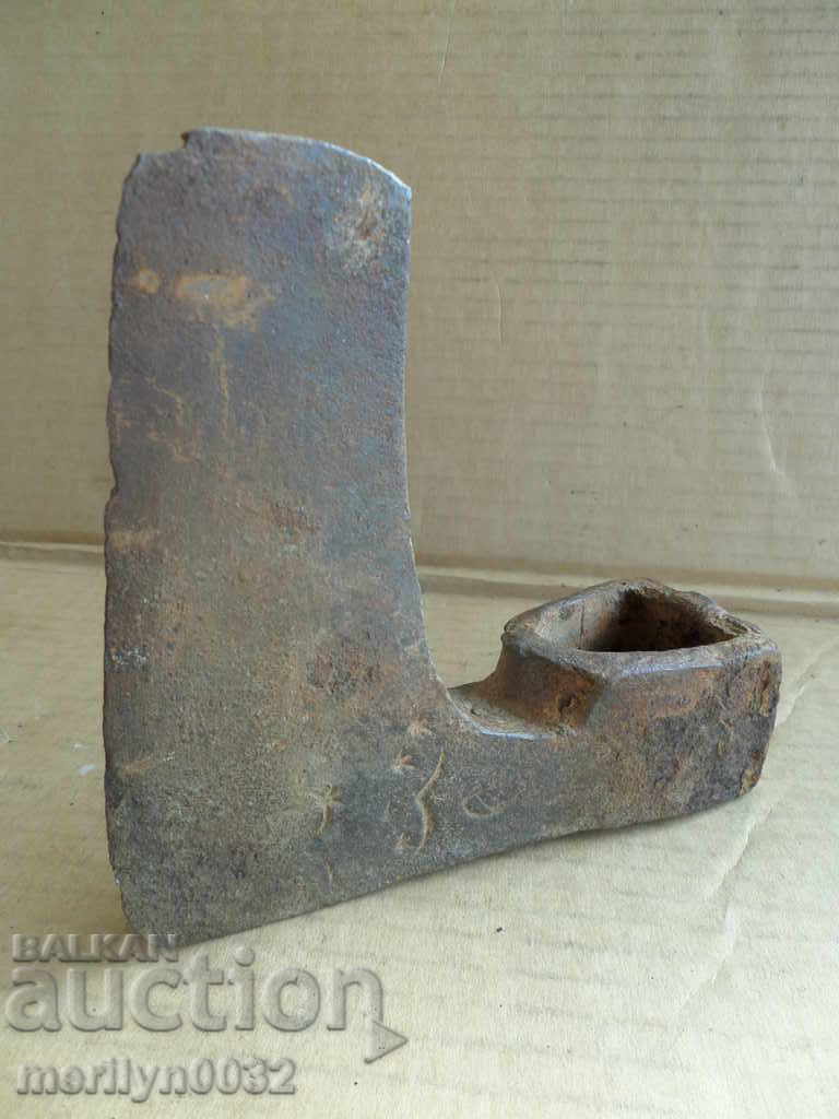 An old ax with a pressed toothed saber hat without a gauze - 5 An old ax with a pressed toothed saber hat without a gauze - 5