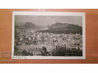Παλιά καρτ ποστάλ Plovdiv 1934 Γενική άποψη.