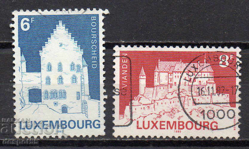 1982. Люксембург. Реставрирани замъци.