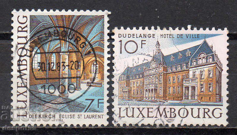 1983 Luxembourg. Διάσημα κτίρια.