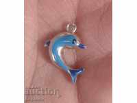Silver Pendant Dolphin Necklace or Necklace