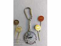 Key holder with 4 badges of JUGOBANKA