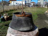 An old bakery, a copper kettle, a kettle, a mint