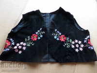Black velvet cloth with embroidery