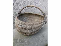 An old basket of wicker basket