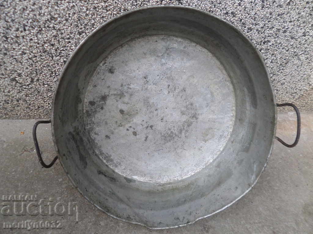 Old copper tray LARGE for lutenitsa copper pot copper - 5 Old copper tray LARGE for lutenitsa copper pot copper - 5