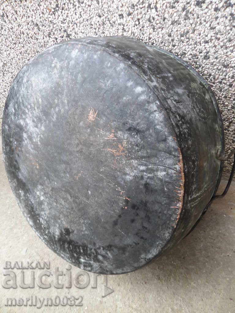 Old copper tray LARGE for lutenitsa copper pot copper - 6 Old copper tray LARGE for lutenitsa copper pot copper - 6