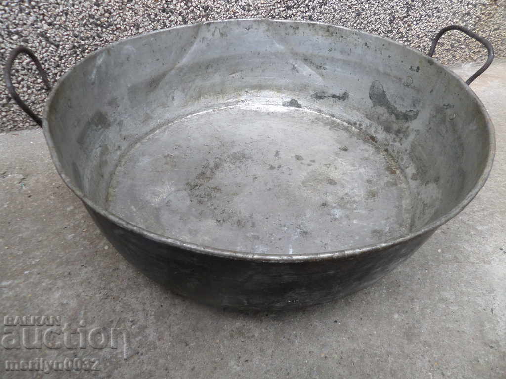 Old copper tray LARGE for lutenitsa copper pot copper