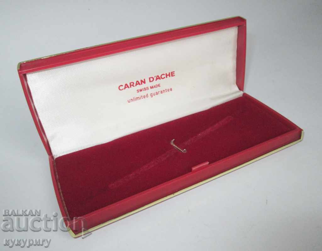 Παλιό κουτί με στυλό στυλό γραφίδα Caran d'Ache