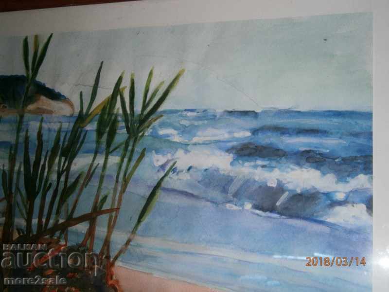Delivery of Picture SAMETEN BEACH - AQUAREL IN FRAMEWORK - Hriska Panteva Delivery of Picture SAMETEN BEACH - AQUAREL IN FRAMEWORK - Hriska Panteva
