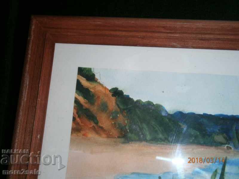 Picture SAMETEN BEACH - AQUAREL IN FRAMEWORK - Hriska Panteva - 5 Picture SAMETEN BEACH - AQUAREL IN FRAMEWORK - Hriska Panteva - 5