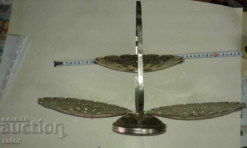 Old folding fruit bowl, metal bowl - socialism with price 12.00 BGN | € 6.14 Old folding fruit bowl, metal bowl - socialism with price 12.00 BGN | € 6.14