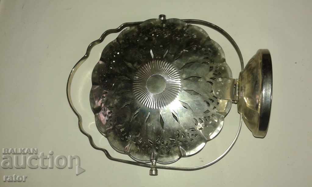 Old folding fruit bowl, metal bowl - socialism - 5 Old folding fruit bowl, metal bowl - socialism - 5