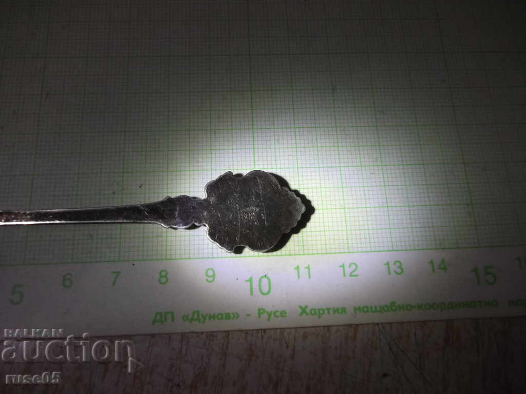 Spoon with old coat of silver - 10,9 g - 5 Spoon with old coat of silver - 10,9 g - 5