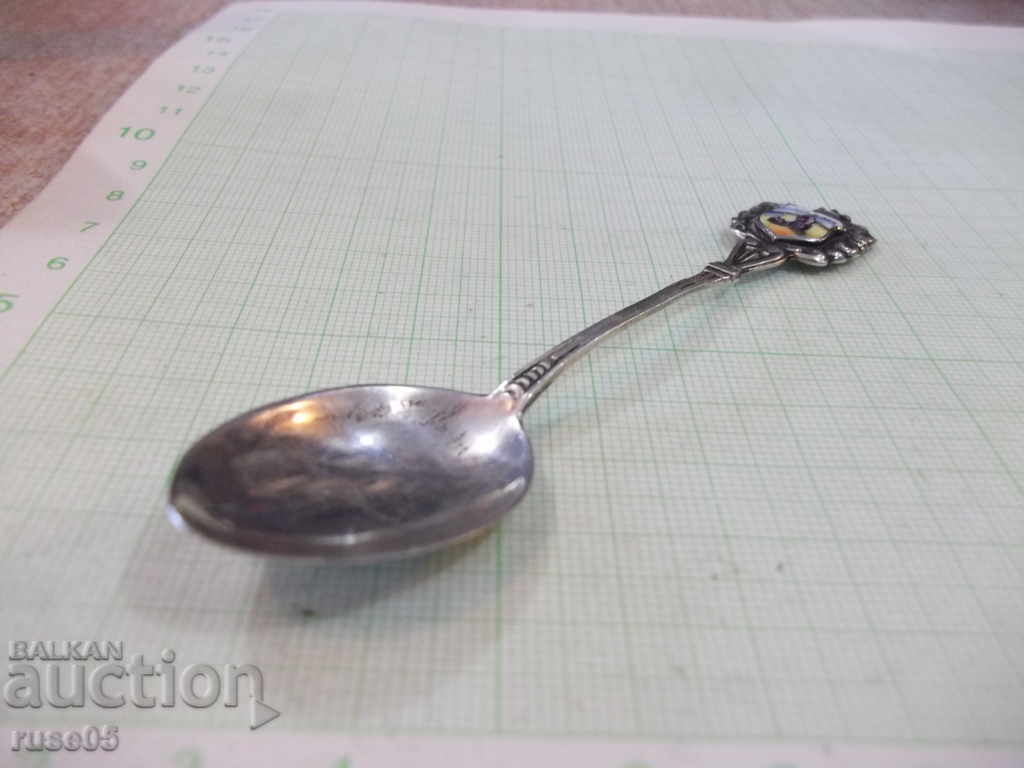 Spoon with coat of arms - small silver - 11 g - 6 Spoon with coat of arms - small silver - 11 g - 6