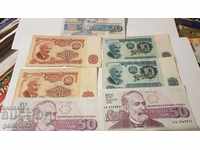 LOT SOC BANKNOTES BULGARIA DIFFERENT YEARS AND QUALITY