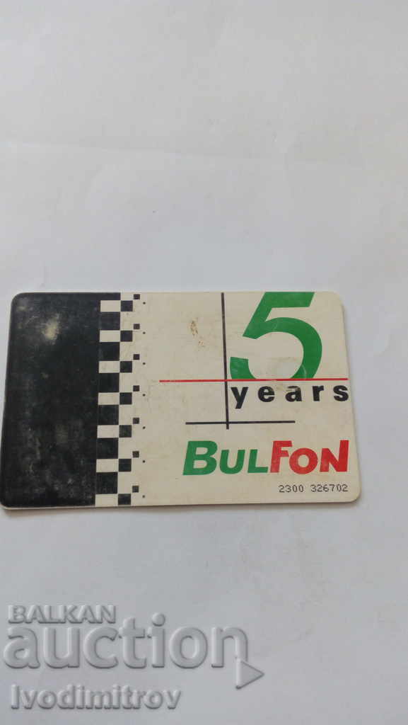 Phonecard Bulphon for 5 years