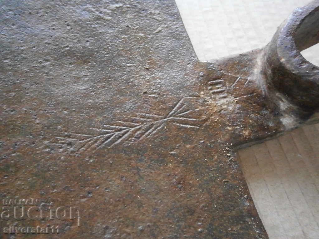 Delivery of Old picked wrought iron appliance primitive instrument