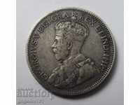9 пиастъра сребро Кипър 1921  - сребърна монета рядка №10