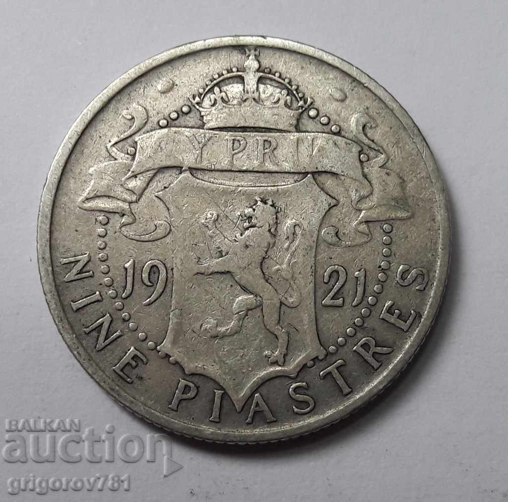 9 silver piters Cyprus 1921 - silver coin rare №14 with price € 15.34 | 30.00 BGN 9 silver piters Cyprus 1921 - silver coin rare №14 with price € 15.34 | 30.00 BGN