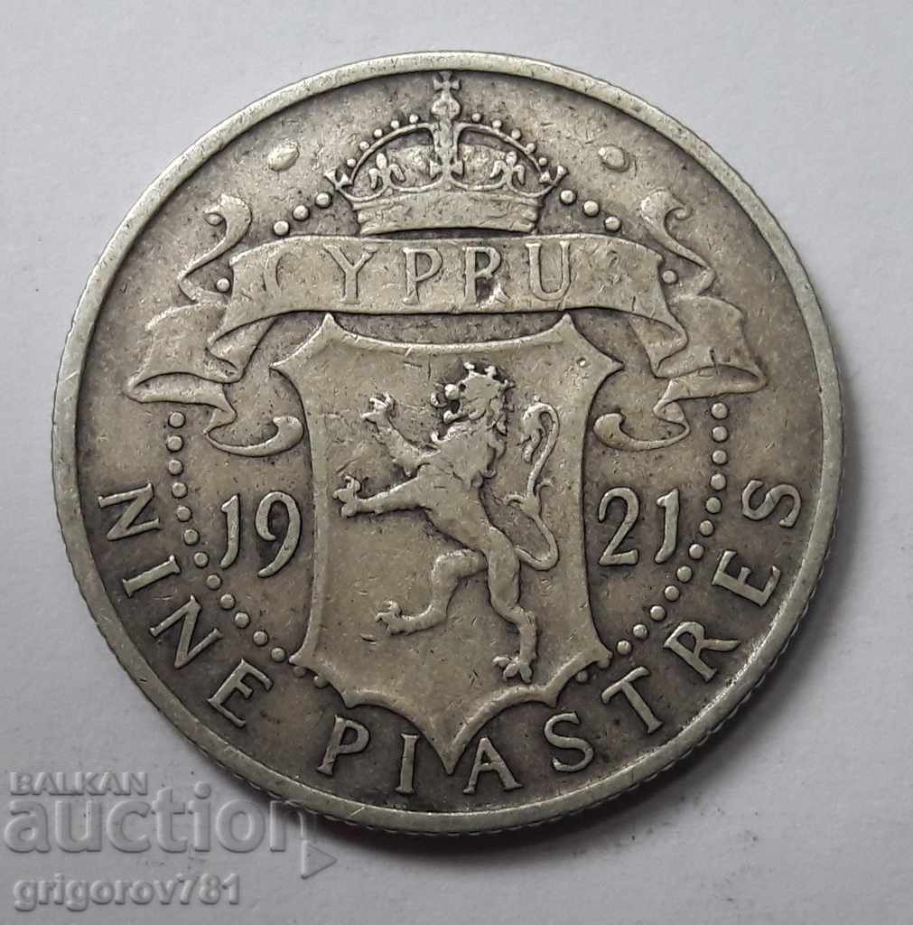 9 Piaștrii argint 1921 Cipru - o monedă din argint rară №15 cu preț € 15.34 | 30.00 BGN 9 Piaștrii argint 1921 Cipru - o monedă din argint rară №15 cu preț € 15.34 | 30.00 BGN