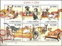 Чисти марки Фауна Котки и Кучета 2010 от Сао Томе и Принсипи