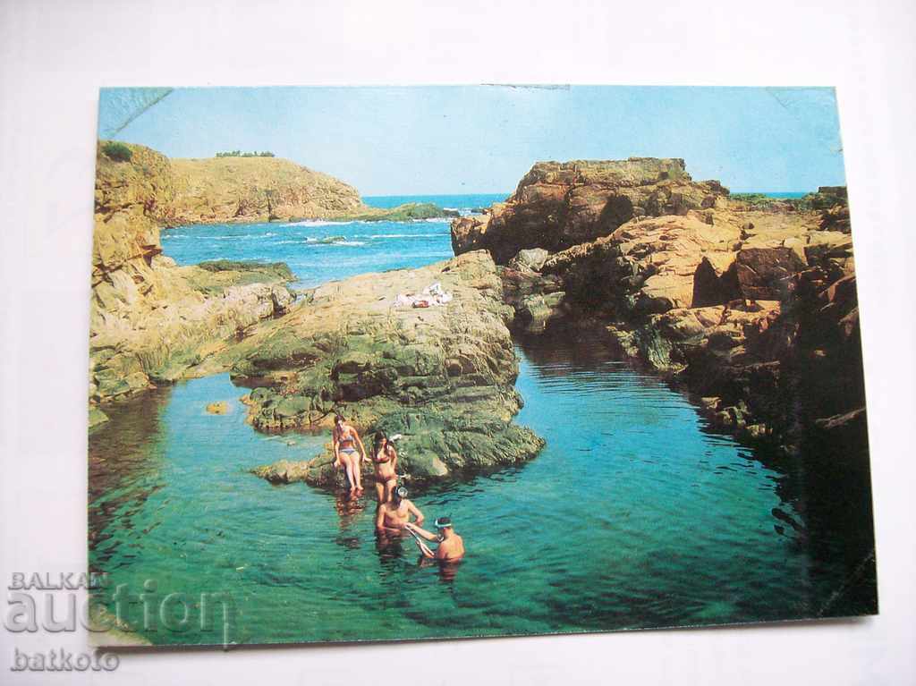 Παλιά καρτ ποστάλ Αγαθούπολη - βράχους κοντά στην πόλη