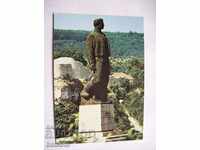 Old postcard town LOVECH - the monument of V. Levski
