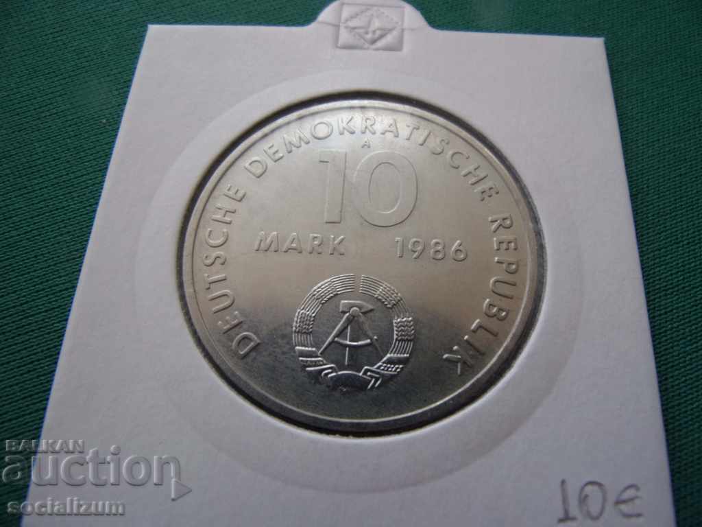 GDR - Germany 10 Mapk 1986 Rare