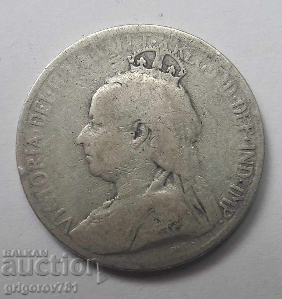 9 пиастъра сребро Кипър 1901  - сребърна монета рядка №7