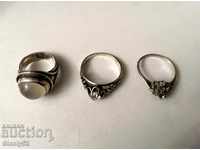 3 pcs of silver rings