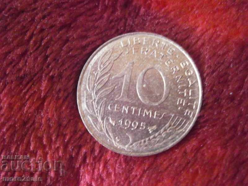 10 SENTIMA FRANCE 1995 CURRENCY