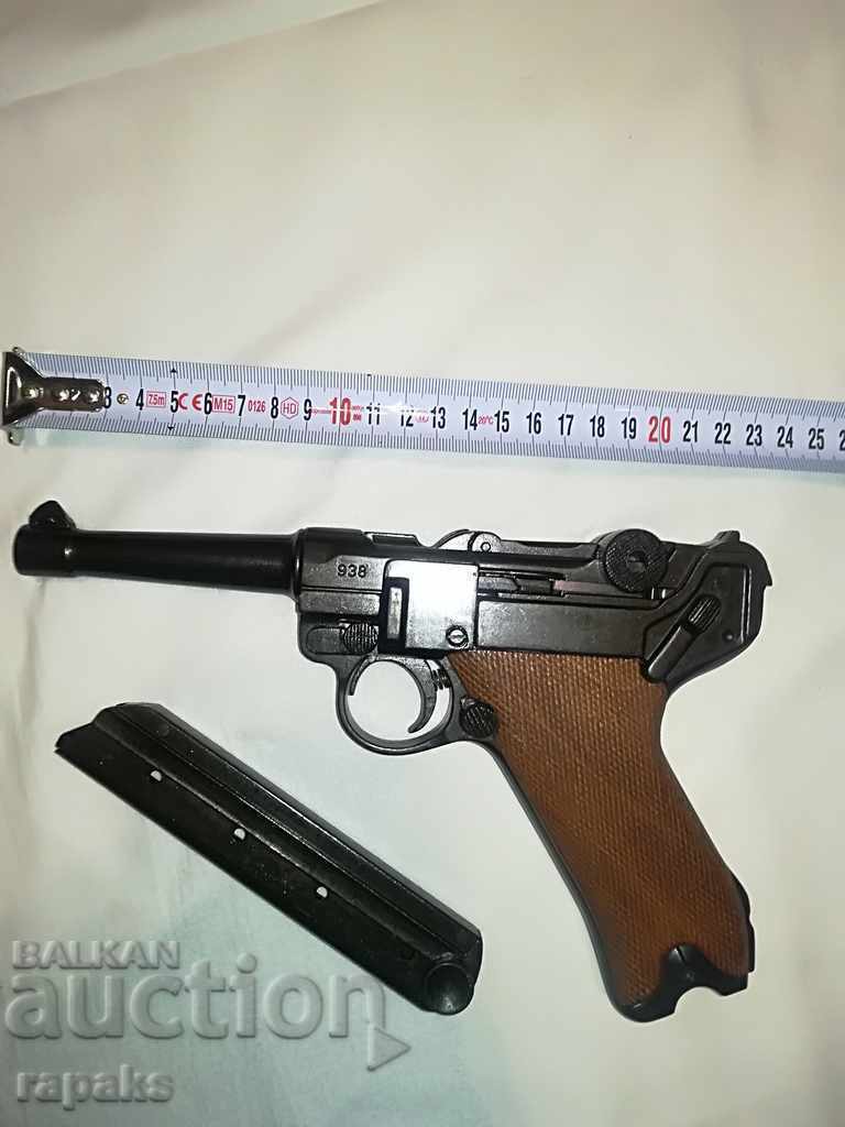 Pistol Luger P 08/ Valter-Luger, working massive replica - 5