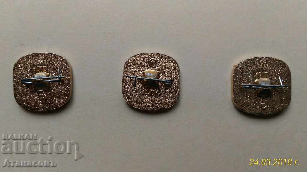 Lot Badges Enamel Chimpionat Peace 1974 with price 22.00 BGN | € 11.25