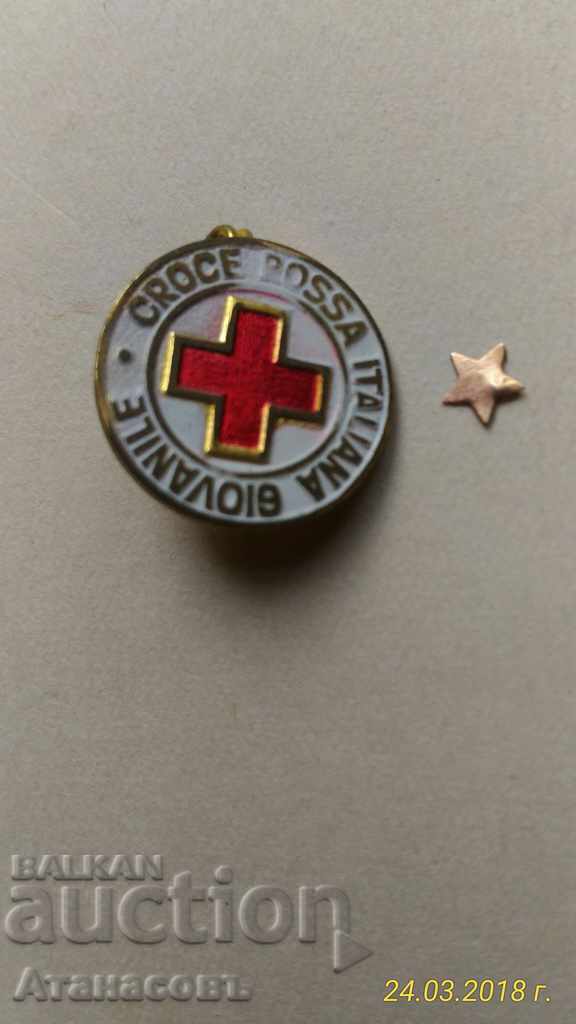 Значка Croce rossa Italiana Giovanile Втората Световна Война