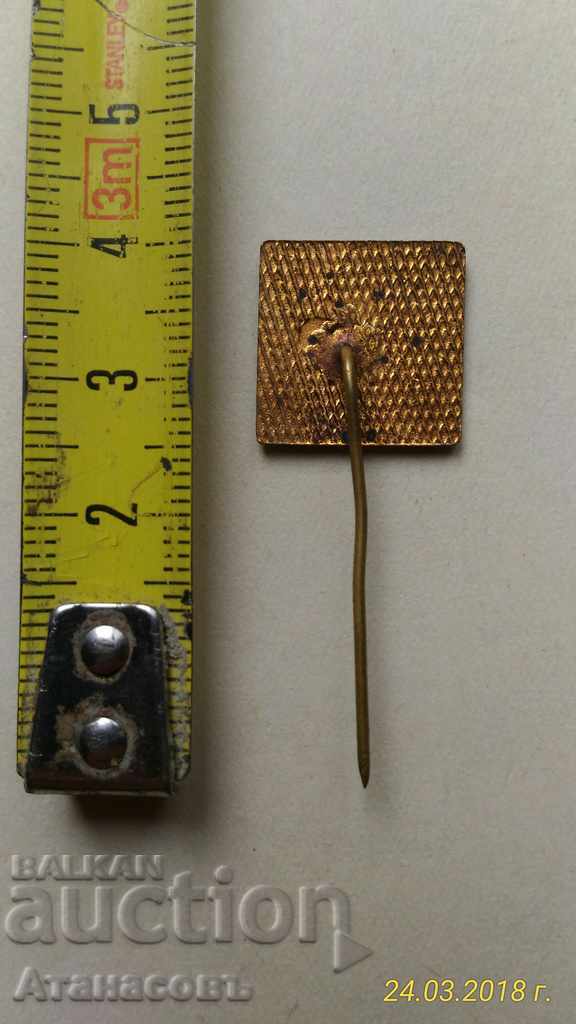 Auction  Badge Bronze Enamel Factory