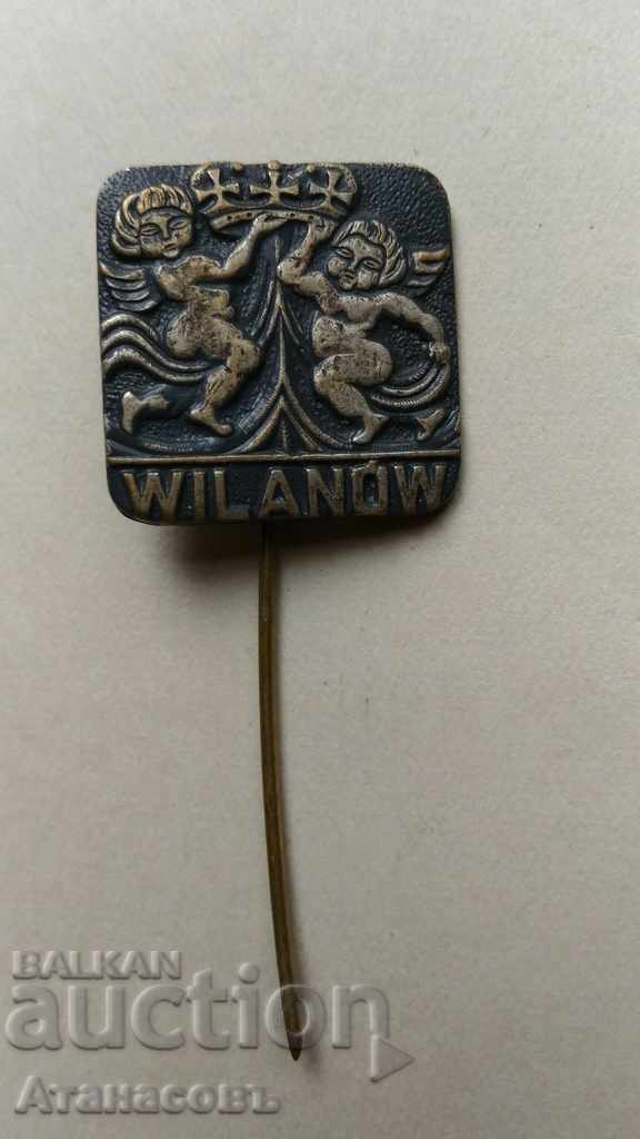 Old badge Poland Badge Wilanow