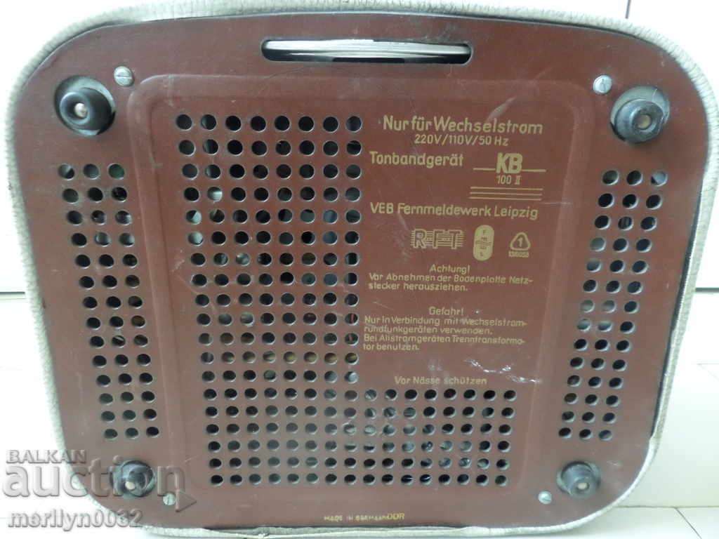 Old German tape recorder KD GDR 1962 year wounded WORK - 7 Old German tape recorder KD GDR 1962 year wounded WORK - 7