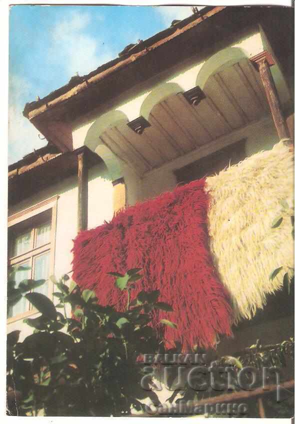 Postcard Bulgaria Rhodope rugs *