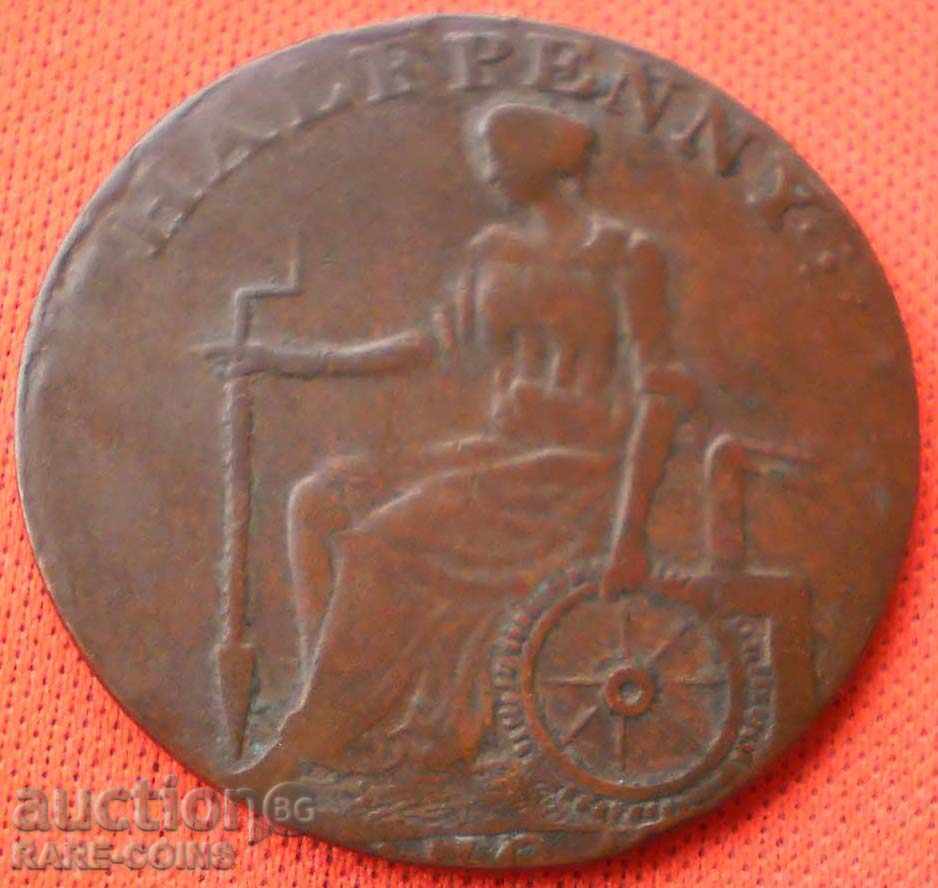 Marea Britanie - Anglia ½ Penny 1794 (1) (5k) cu preț € 15.34 | 30.00 BGN