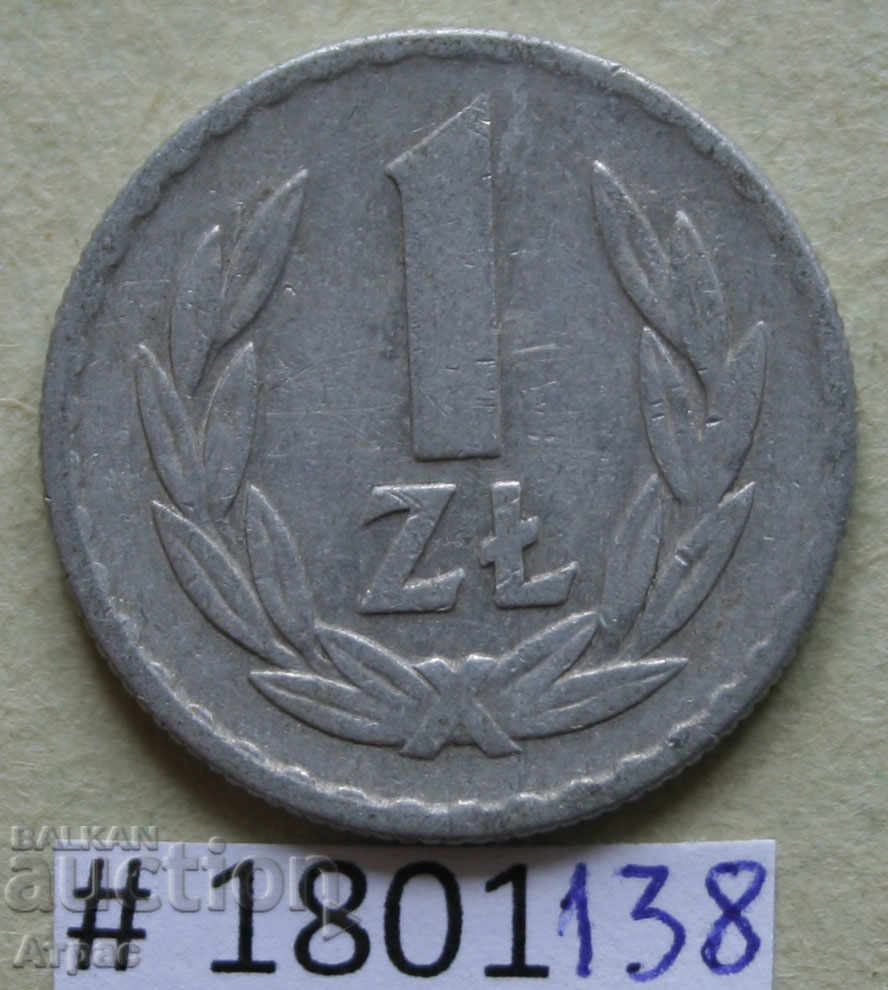1 zloty 1966 Poland